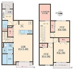 東武野田線 大和田駅 徒歩20分の賃貸アパート 1階3LDKの間取り