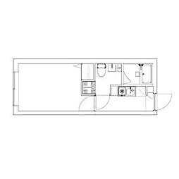 MAXIV　CITY新江古田（マキシブシティーシンエコダ） 103 1階1Kの間取り