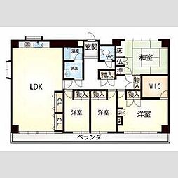 ヤマイチPLAZA　メゾンベア 4階4LDKの間取り