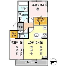 間取図画像 2LDK