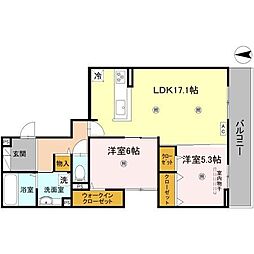 間取図画像 2LDK
