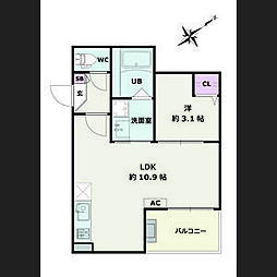 間取図画像 1LDK
