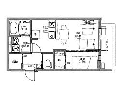 ＫＥＩＡＩ　ＲＥＳＩＤＥＮＣＥ　大和田 3階1LDKの間取り