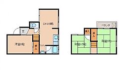 迎川貸家 1階4DKの間取り