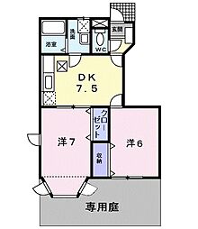 間取図画像 2DK