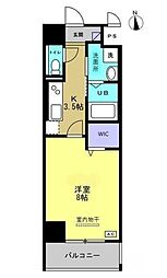 トレステーラ寿町 5階1Kの間取り