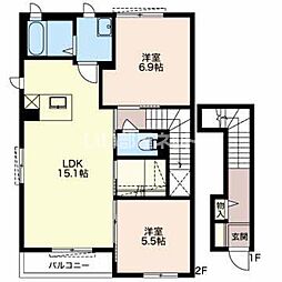 間取図画像 2LDK