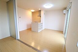 プリムローズＢ 201 2階2DKのリビング/ダイニング