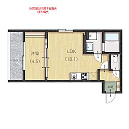 plano南蔵王 1階1LDKの間取り