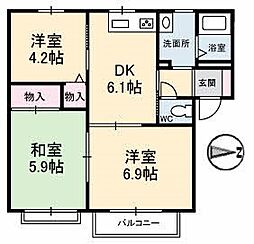 間取図画像 3DK
