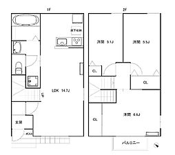 間取図画像 3LDK