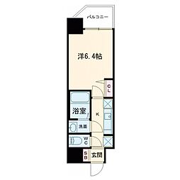 Alivis都島北通 5階1Kの間取り