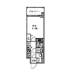 Alivis都島北通 6階1Kの間取り