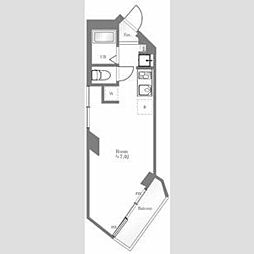 日神パレス北池袋 2階ワンルームの間取り