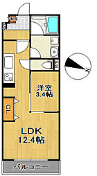 間取図画像 1LDK