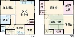 東京都福生市南田園3−6−8戸建 1階4SDKの間取り