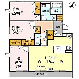 JR東海道・山陽本線 石山駅 徒歩21分の賃貸アパート 2階3LDKの間取り