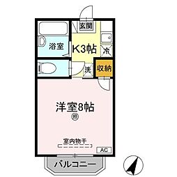 ライブ10・ライブ20　ライブ20 1階1Kの間取り