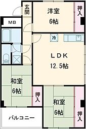 間取図画像 3LDK