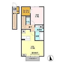 間取図画像 1LDK