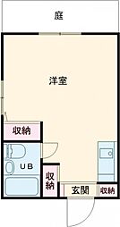 ビラ・セレーナ 1Kの間取図画像