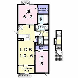 間取図画像 2LDK