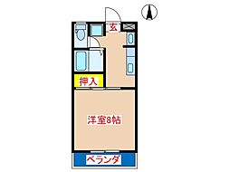 間取図画像 1K