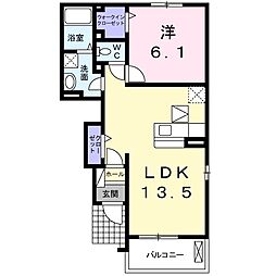 サニーレジデンスA 1LDKの間取図画像
