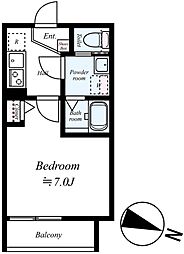 東武東上線 鶴ヶ島駅 徒歩11分の賃貸アパート 3階1Kの間取り