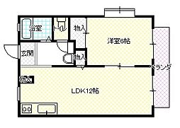 間取図画像 1LDK