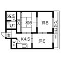 岐東コーポラス1階4.0万円