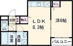 間取図画像 1LDK
