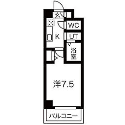 Lieben Villa(リーベンヴィラ)FR1か月&初回保証料無料&火災保 2階1Kの間取り