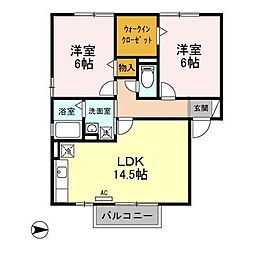 間取図画像 2LDK