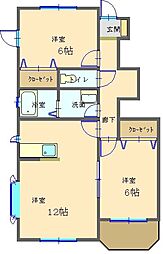 間取図画像 2LDK