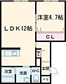 ユカンボシリバーハイツ・B1階5.9万円