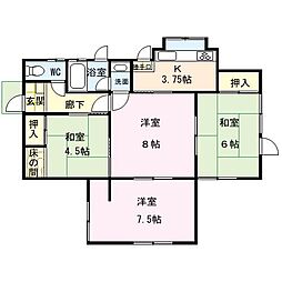 錦見2丁目貸家 1階4Kの間取り