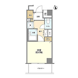 ＯＬＩＯ南阿佐ヶ谷 5階1Kの間取り