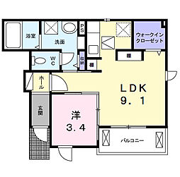 間取図画像 1LDK