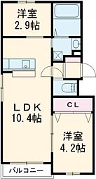 LIFEFIELDみやま 1階1SLDKの間取り