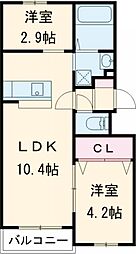 LIFEFIELDみやま 1階1SLDKの間取り