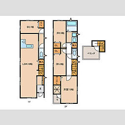 川北町貸家 1階3SLDKの間取り