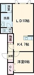 間取図画像 1LDK
