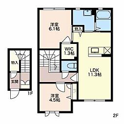 間取図画像 2LDK