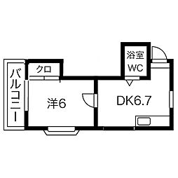 間取図画像 1DK