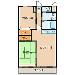 間取図画像 2LDK