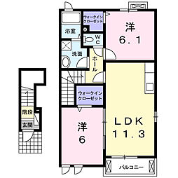 間取図画像 2LDK