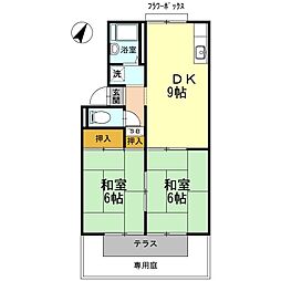 間取図画像 2DK