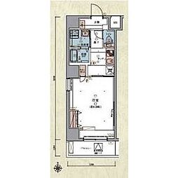 リヴシティ両国参番館 201 2階1Kの間取り