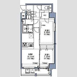 S-Residence尾久azure 2LDKの間取図画像